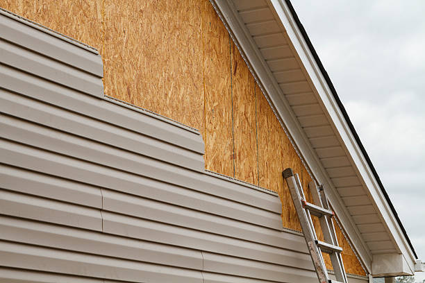 Professional Storm Damage Siding Repair technician working in Fairfax, MN